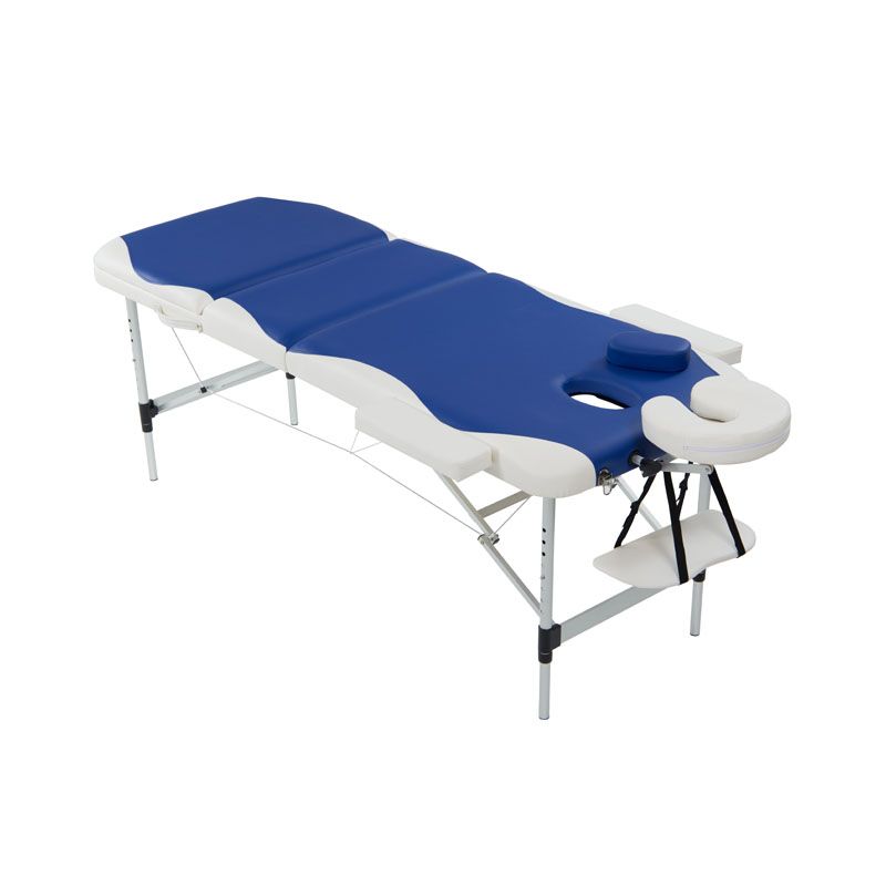 Massage Warehouse Aluminium Massage Table Blue & White Shop Today